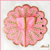 Blended Cotton Moti Work Gajri Poshak